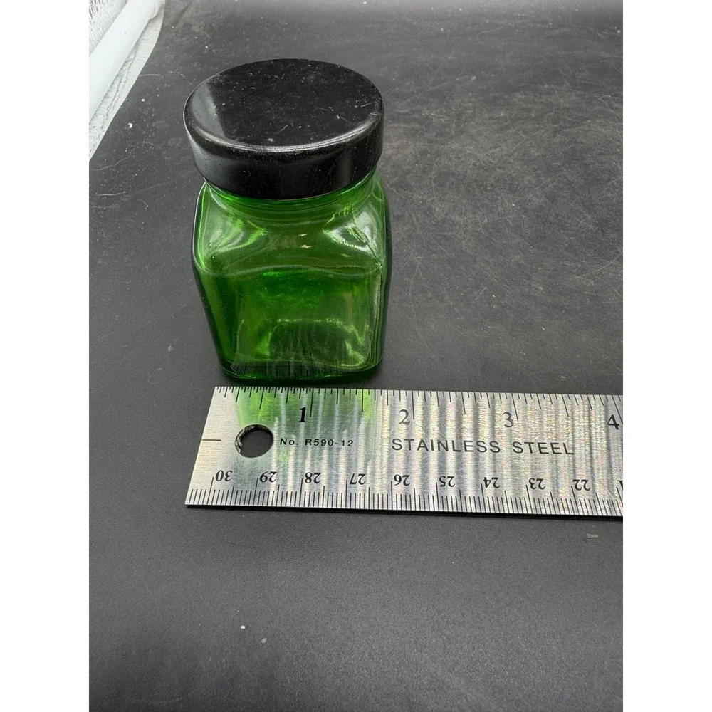Vintage green glass